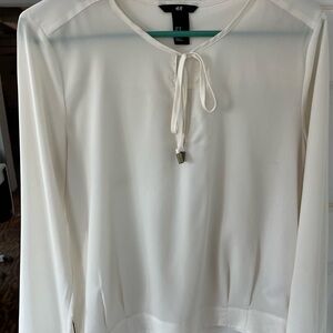 Hm tan blouse size medium